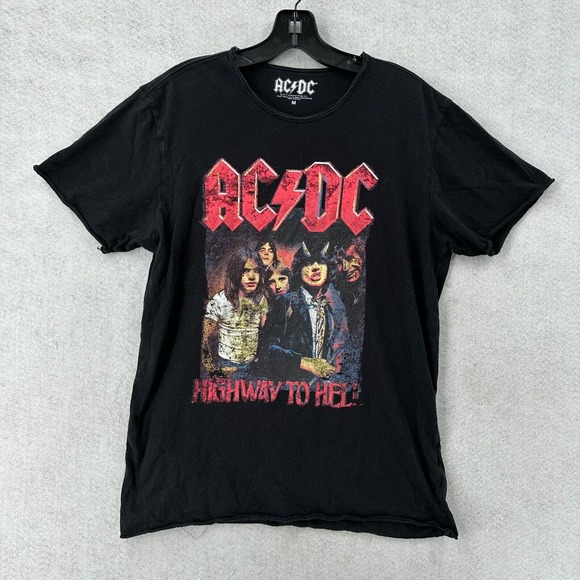 AC/DC Highway To‎ Hell T-Shirt Men's Size MEDIUM Official Metal - Picture 1 of 9